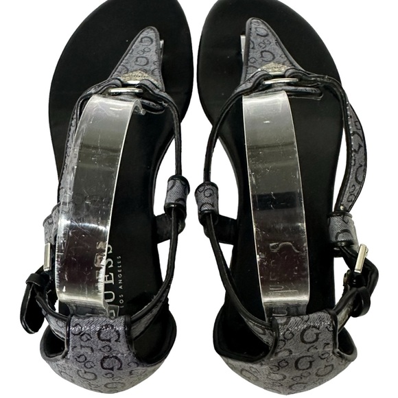 Guess T Strap Buckle Flat Sandals Womens Size 8.5 M - Picture 7 of 8